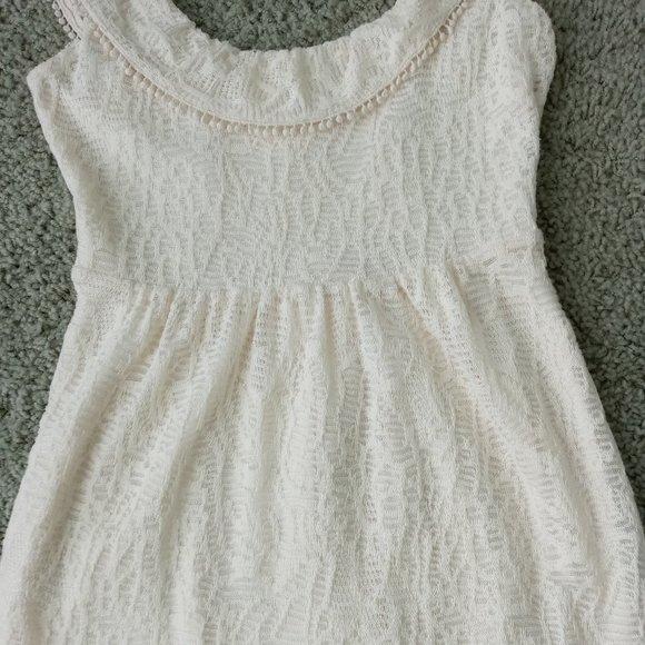 NWT Anthropologie Maeve Ivory A-Line Lace Lined Dress - Picture 3 of 9